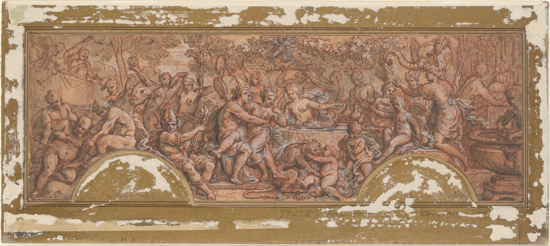 The Wedding of Bacchus and Ariadne by Guy Louis Vernansal the Elder