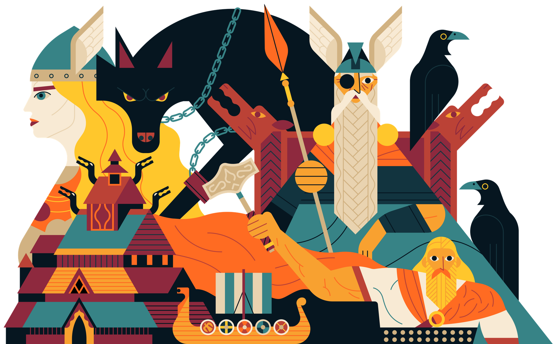 Norse Mythology Illustration