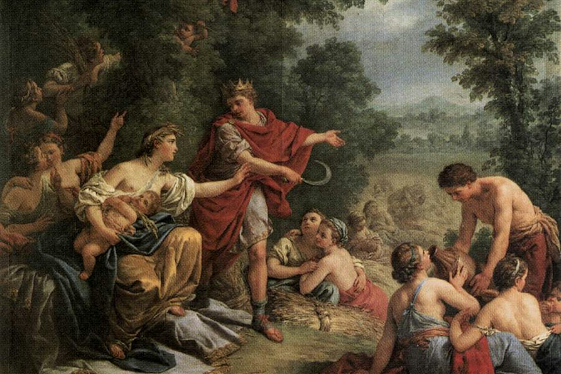 Ceres Teaching Agriculture to King Triptolemus by Louis-Jean-François Lagrenée
