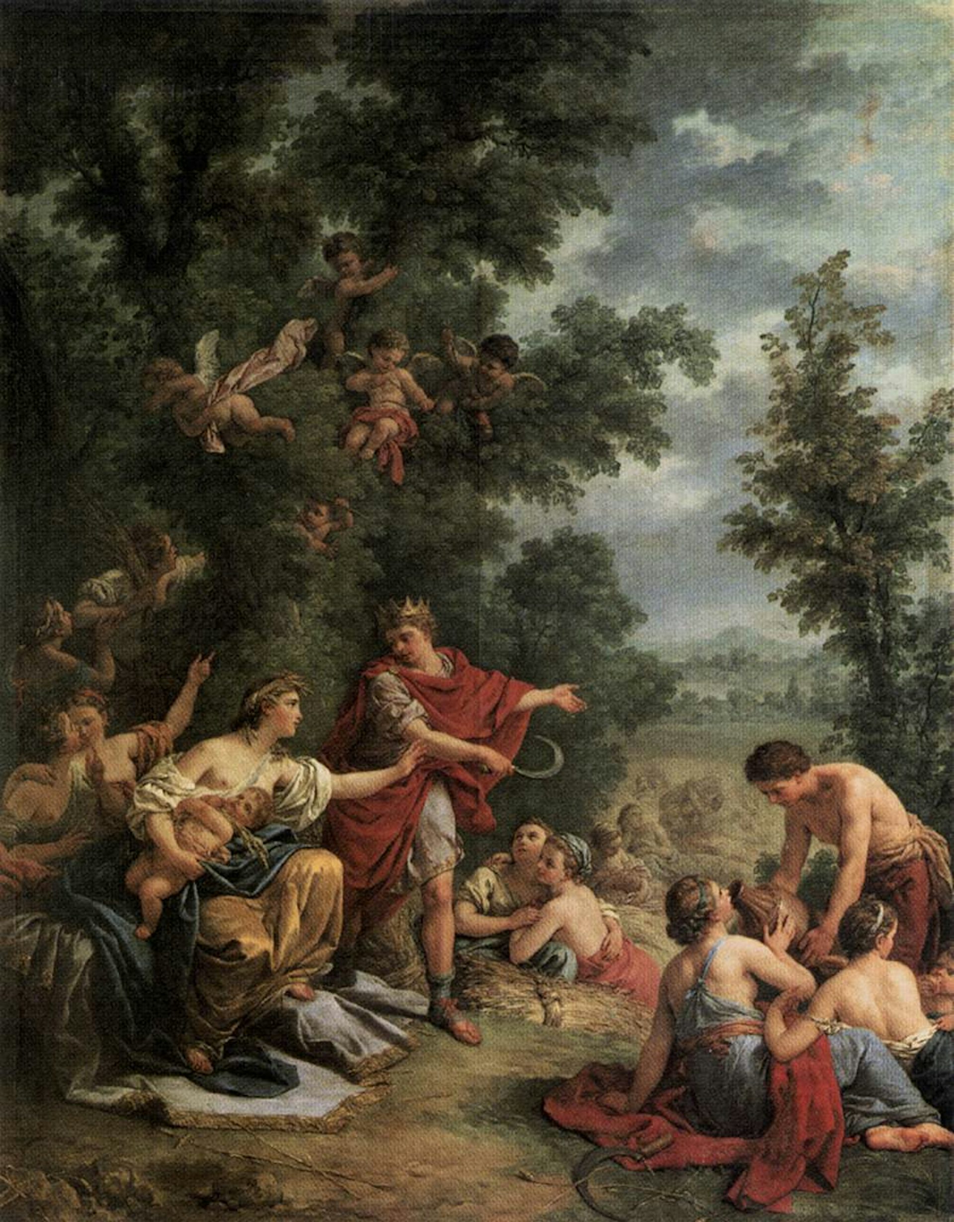 Ceres Teaching Agriculture to King Triptolemus by Louis-Jean-François Lagrenée