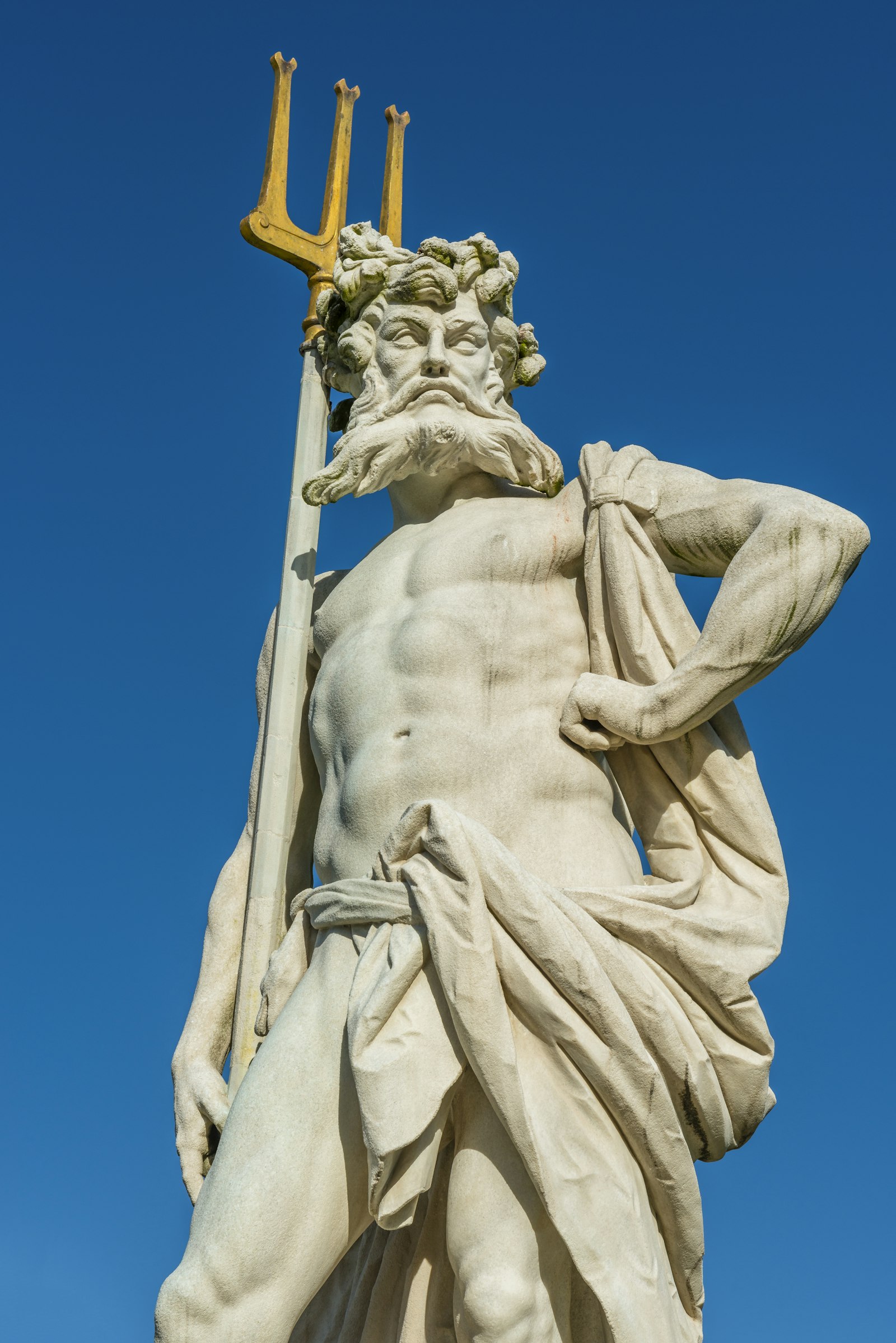 Neptune Statue Nymphenburg Castle Munich Germany