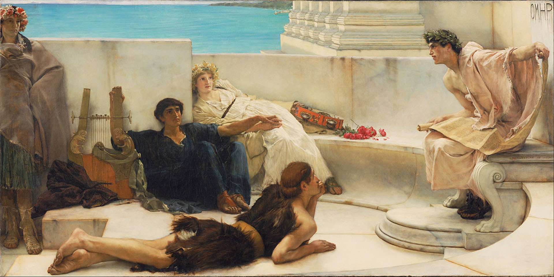 A Reading from Homer by Lawrence Alma-Tadema