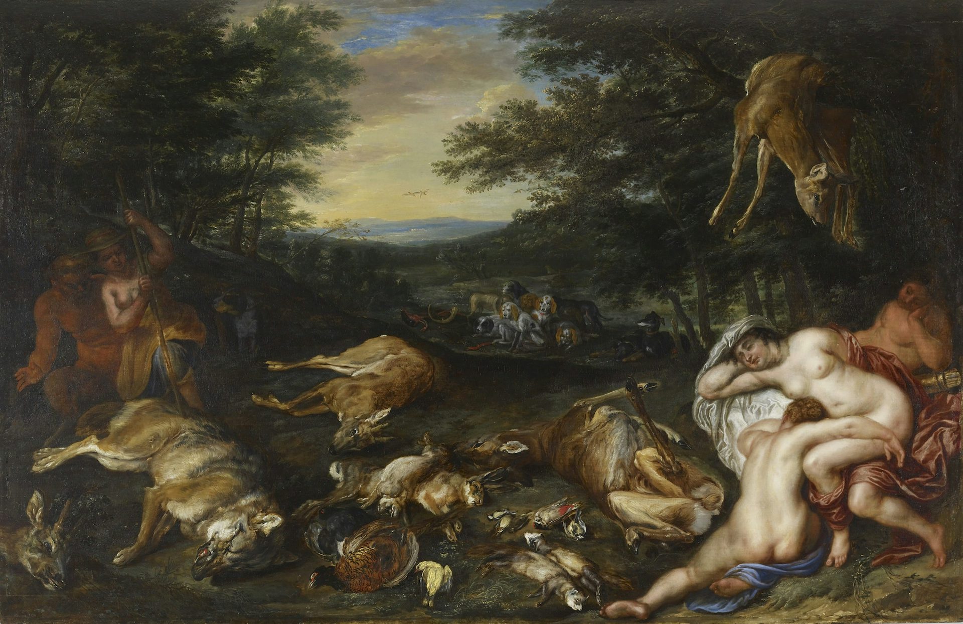 Diana and Her Nymphs after Their Hunt by Jan Brueghel the Younger