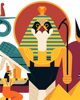 Egyptian Mythology Illustration