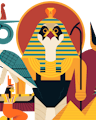 Egyptian Mythology Illustration