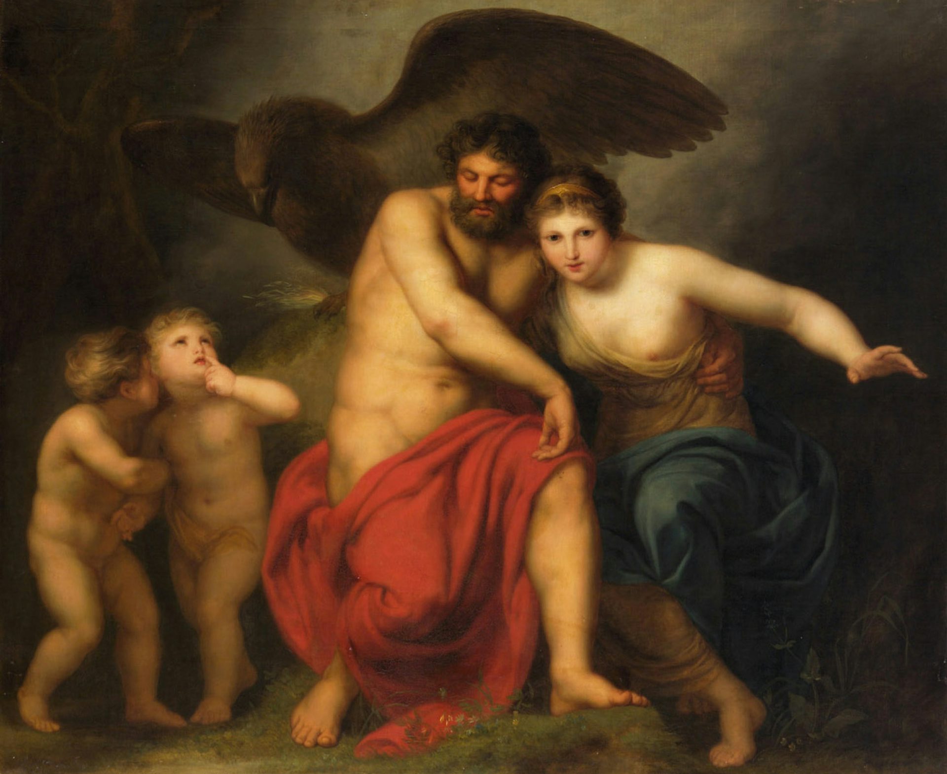 Zeus and Hera on Mount Ida by Andries Cornelis Lens