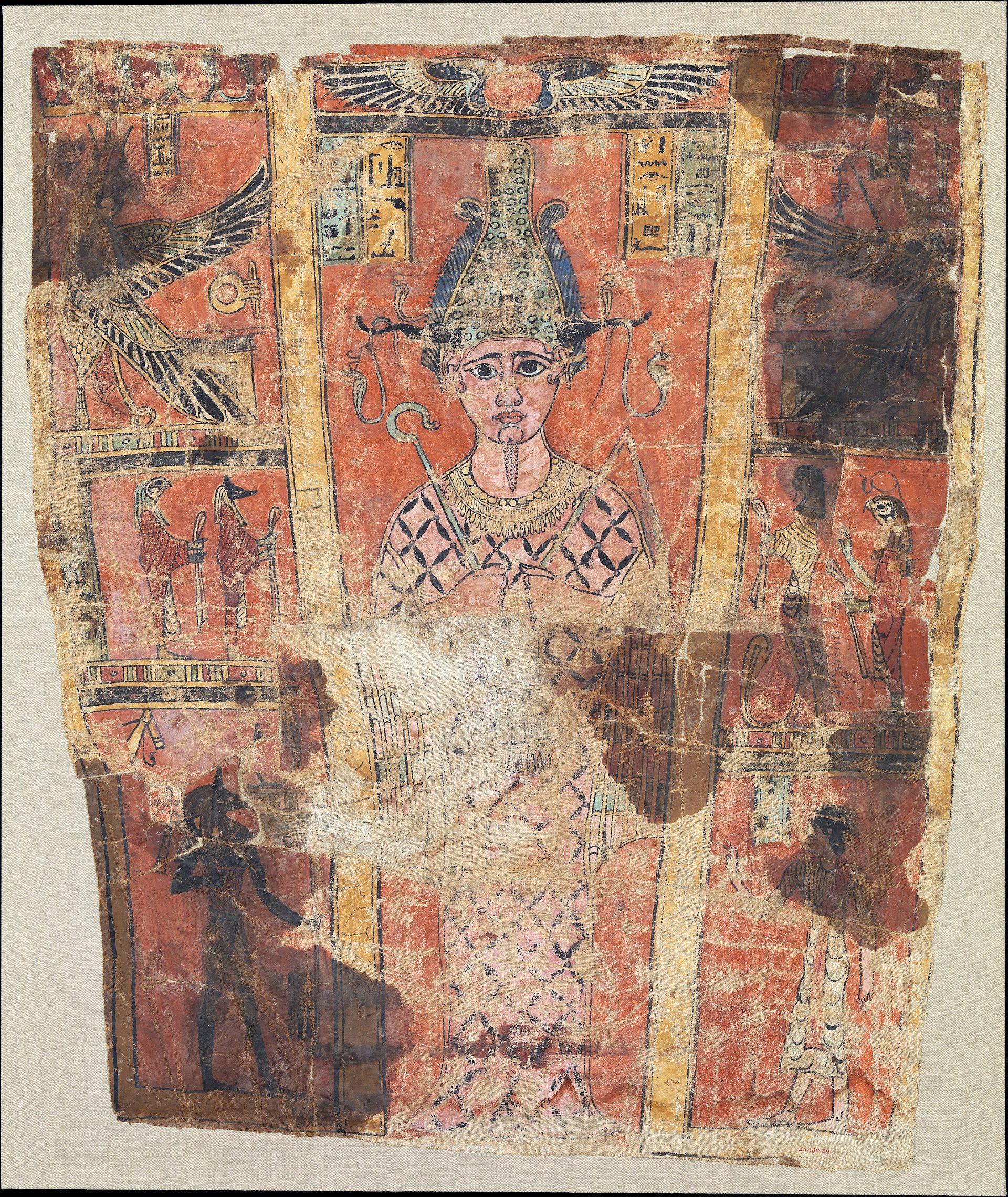 Roman burial shroud with Osiris (ca. 125 CE)